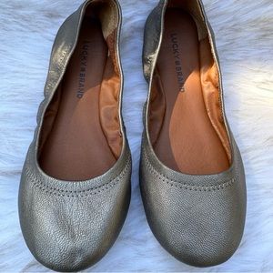 Lucky Brand Metallic Ballet Flats